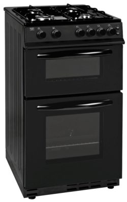 Bush - AG56TB Twin - Gas Cooker - Black